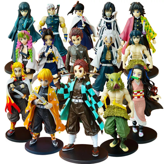 Demon Slayer: Kimetsu no Yaiba Action Figure Tanjirou Nezuko Zenitsu Toys Anime