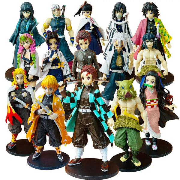 Demon Slayer: Kimetsu no Yaiba Action Figure Tanjirou Nezuko Zenitsu Toys Anime
